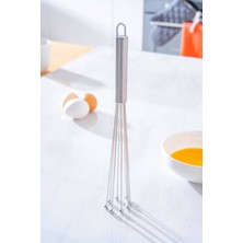 Feyza Design 30 cm Top Uçlu Çelik Çırpıcı, Dayanıklı ve Pratik Mutfak Aleti