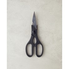 Feyza Design Pratik ve Şık 21 cm Siyah Metal Mutfak Makası, Kolay Kullanım