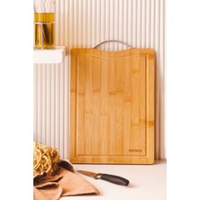 Feyza Design Bambu Kesme Tahtası, 33 Cm, Şık ve Dayanıklı, Çok Amaçlı Mutfağınız Için