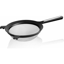 Feyza Design Ince Tel Süzgeç ve Un Eleği 22 Cm, Tencereye Takılır, Kolay Kullanım
