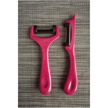 Feyza Design Pratik Yan ve Düz Soyacak Çiftli Set - Renkli ve Kullanışlı Mutfağınıza