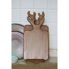 Feyza Design 2'li Geyik Temalı Kesme ve Sunum Tahtası Seti, Şık ve Kullanışlı Tasarım