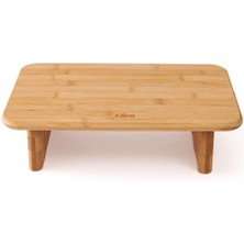 Feyza Design Bambu Ayaklı Diktörtgen Kesme Tahtası Bej 34X22X9 cm