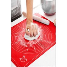 Feyza Design Büyük Boy Silikon Hamur Açma Matı 45X65, Esnek ve Dayanıklı Çalışma Yüzeyi