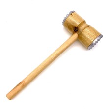 Feyza Design Çift Yönlü Ahşap Et Döveci, Yumuşatıcı ve Şekillendirici Aracı