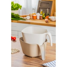 Feyza Design Çok Amaçlı Plastik Süzgeç, 2 Parça, Meyve, Sebze, Makarna, Pirinç Yıkama