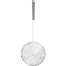 Feyza Design Büyük Boy Paslanmaz Çelik Kevgir 43 Cm, Dayanıklı ve Kullanışlı Tasarım