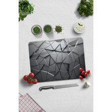 Feyza Design Şeffaf Cam Kesme Tablası 30X40CM, Şık ve Dayanıklı Mutfak Gereçleri