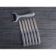 Feyza Design 6'lı Meyve Bıçağı ve Soyacak Seti, Pratik ve Şık Tasarım