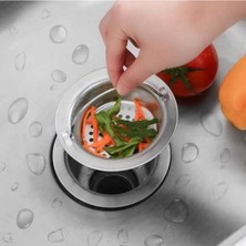 Feyza Design Büyük Boy Paslanmaz Lavabo Süzgeci, 11 Cm, Dayanıklı ve Kullanışlı Tasarım