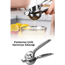 Feyza Design Paslanmaz Çelik Limon ve Portakal Sıkacağı, Büyük Boy Narenciye Presi