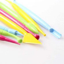 Feyza Design 8'li Renkli Marzipan Şeker Hamuru Seti, Şekillendirici, Profesyonel Kullanım