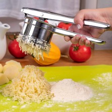 Feyza Design Paslanmaz Çelik Patates Presi ve Meyve Sıkacağı Seti