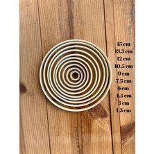 Feyza Design 10'lu Yuvarlak Seramik Çamuru Kalıp Seti, Kolay ve Pratik Kullanım