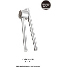 Feyza Design Paslanmaz Çelik Sarımsak Ezici, Pratik ve Dayanıklı Mutfak Aleti