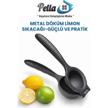 Feyza Design Paslanmaz Metal Döküm Limon Sıkacağı, Dayanıklı ve Şık Tasarım