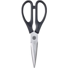 Feyza Design Dayanıklı Çelik Siyah Makas 22 Cm, Çok Amaçlı ve Kullanışlı Tasarım