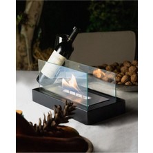 Özgürce Şömine Tarzında Dekoratif Mini Lüx Masa Üstü Sıcaklık Havası