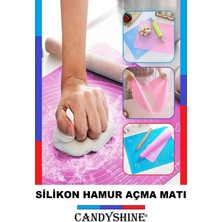 Feyza Design Büyük Boy Silikon Hamur Açma Matı 50X40 Cm, Esnek ve Dayanıklı Kullanım