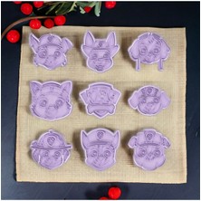 Feyza Design Kedi ve Köpekler Için 9'lu Petrol Temalı Hamur Kalıbı Seti