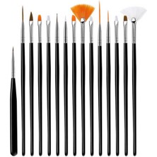 Feyza Design Çeşitli Boyutlarda 15'li Pasta Fırça Seti, Temizlik ve Pişirme Kolaylığı