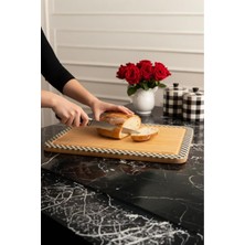 Feyza Design Büyük Ahşap Kesme ve Steak Tahtası, Dayanıklı ve Şık Tasarım