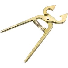 Feyza Design Işlemeli Sarı Pirinç Kesme Şeker Pensesi, Pratik ve Şık Tasarım