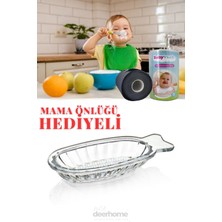 Feyza Design Pratik Cam Rende Bebek Ek Gıda Meyve Püresi ve 20 Tek Kullanımlık Mama Önlüğü