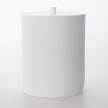 Selim Linen Çöp Kovası Beyaz