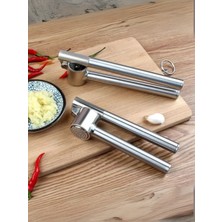 Feyza Design Paslanmaz Çelik Sarımsak Ezici, Pratik ve Ergonomik Mutfak Aleti