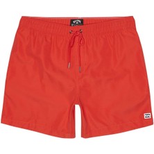 Billabong Normal Kalıp Lastikli Bel Cepli Baskılı Kırmızı Erkek Şort Mayo