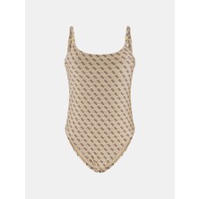 Guess 4g Tek Parça Kadın Bej Mayo E6GJ47KCBJ0-P1LT