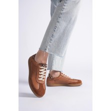 Analin Shoes Kadın Hakiki Deri Bağcıklı Süet Detaylı Spor Ayakkabı