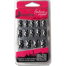 Nascita 24 Lü Takma Tırnak Kuru Kafa Desenli