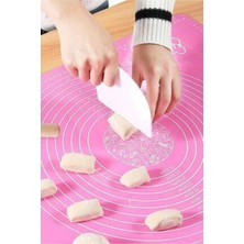 Feyza Design Büyük Boy Silikon Hamur Açma Matı 40X50, Pratik ve Kullanışlı Ekmek Hazırlama