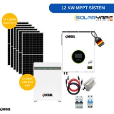 Hegel Tiny House ve Bağ Evi Güneş Enerjisi Paketi - 12 Kw Mppt Lityum Akülü