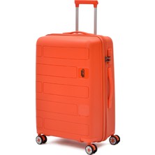 Ççs Polipropilen Kırılmaz Orta Boy Valiz – Sessiz Tekerlekli, Darbe Dayanıklı Seyahat Bavulu 5236