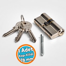 Nzb Döküm Kilit Çelik Pim Takviyeli Silindir Kapı Kilidi 164 Gnc 76 mm