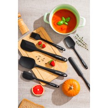 Feyza Design Renkli 6 Parça Silikon Spatula Seti, Mutfak Için Pratik ve Dayanıklı