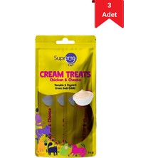 Supreme Cat Tavuklu ve Peynirli Krema Kedi Ödülü 4'lü 14 gr x 3 Paket