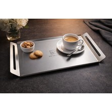 MetalFix Premium Paslanmaz Çelik Sunum Tepsisi – Modern & Şık Tasarım