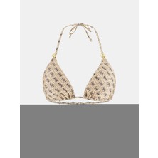 Guess 4g Çıkarılabilir Pedli Üçgen Kadın Bej Bikini E6GJ48KCBJ0-P1LT