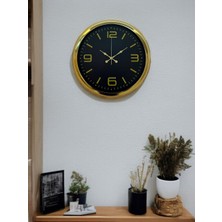 Mcg Gold Modern Rakamlı 40 cm Metal Duvar Saati