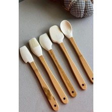 Feyza Design Mien MEN899 Silikon Spatula Seti 5'li, Dayanıklı ve Kullanışlı Mutfak Araçları