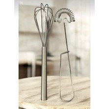 Feyza Design Çırpıcı Seti 2'li, Pratik ve Dayanıklı Mutfak Gereçleri