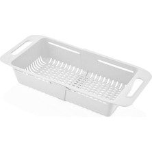 Vakia Ayarlanabilir Lavabo Süzgeci – Evye Üstü Meyve & Sebze Yıkama Aparatı