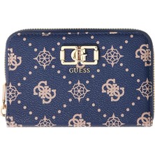 Guess Emelie Logolu Orta Boy Fermuarlı Kadın Lacivert Cüzdan SWGP9928140-NLO