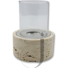 Özgürce Şık Traverten Mermer Masa Üstü Şömine, Ev ve Ofis Dekoru Için