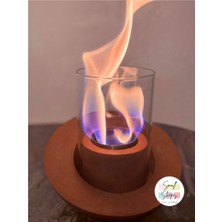 Özgürce Şömine Areş Çukuru Bacasız 500 ml Kahverengi Yakıt, Masa Üstü Şömine