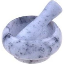 Feyza Design Şık ve Dayanıklı Tero Mermer Havan Gri, Modern Tasarım ve Kalite